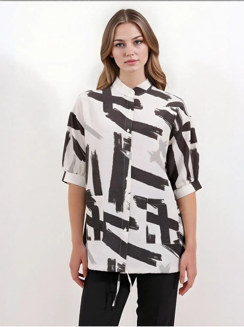 Chemise surdimensionnée à motifs bdart - Kiabi