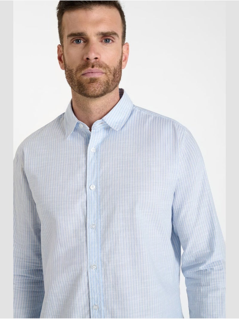 Chemise teral 'le temps des cerises' Bleu - Kiabi