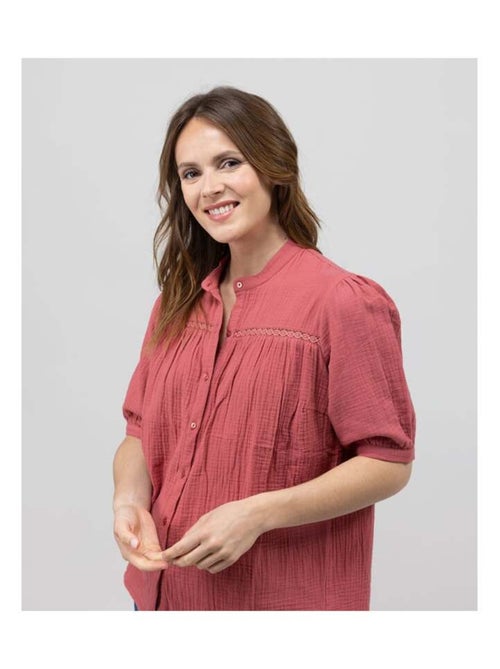 Chemise terracotta Femme - Kiabi