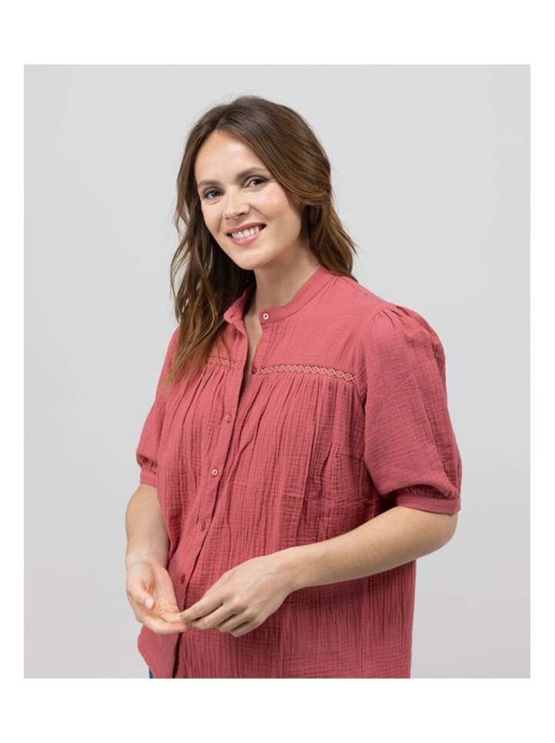 Chemise terracotta Femme Orange - Kiabi