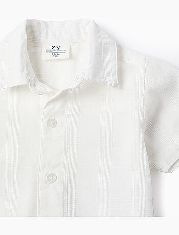 Chemise Texturée à Manches Courtes Brothers & Sisters