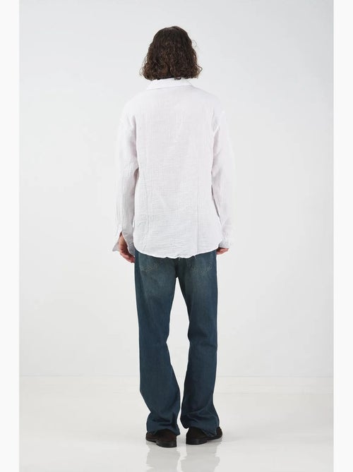 Chemise texturée à manches longues coupe décontractée giesto - Kiabi Chemise texturée à manches longues coupe décontractée giesto - Kiabi