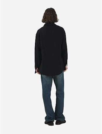 Chemise texturée à manches longues et boutonnée giesto