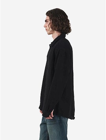 Chemise texturée à manches longues et boutonnée giesto