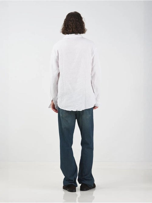 Chemise texturée à manches longues giesto coupe décontractée - Kiabi Chemise texturée à manches longues giesto coupe décontractée - Kiabi
