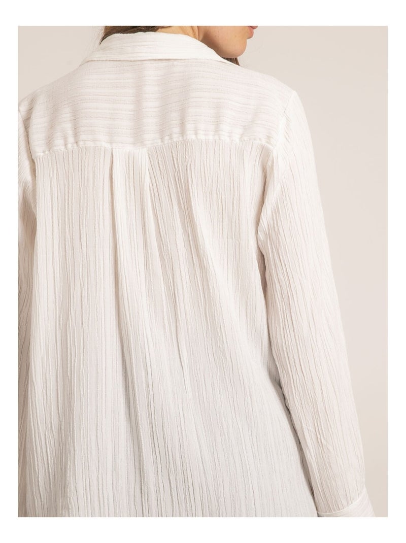 Chemise texturée OBADE Blanc - Kiabi