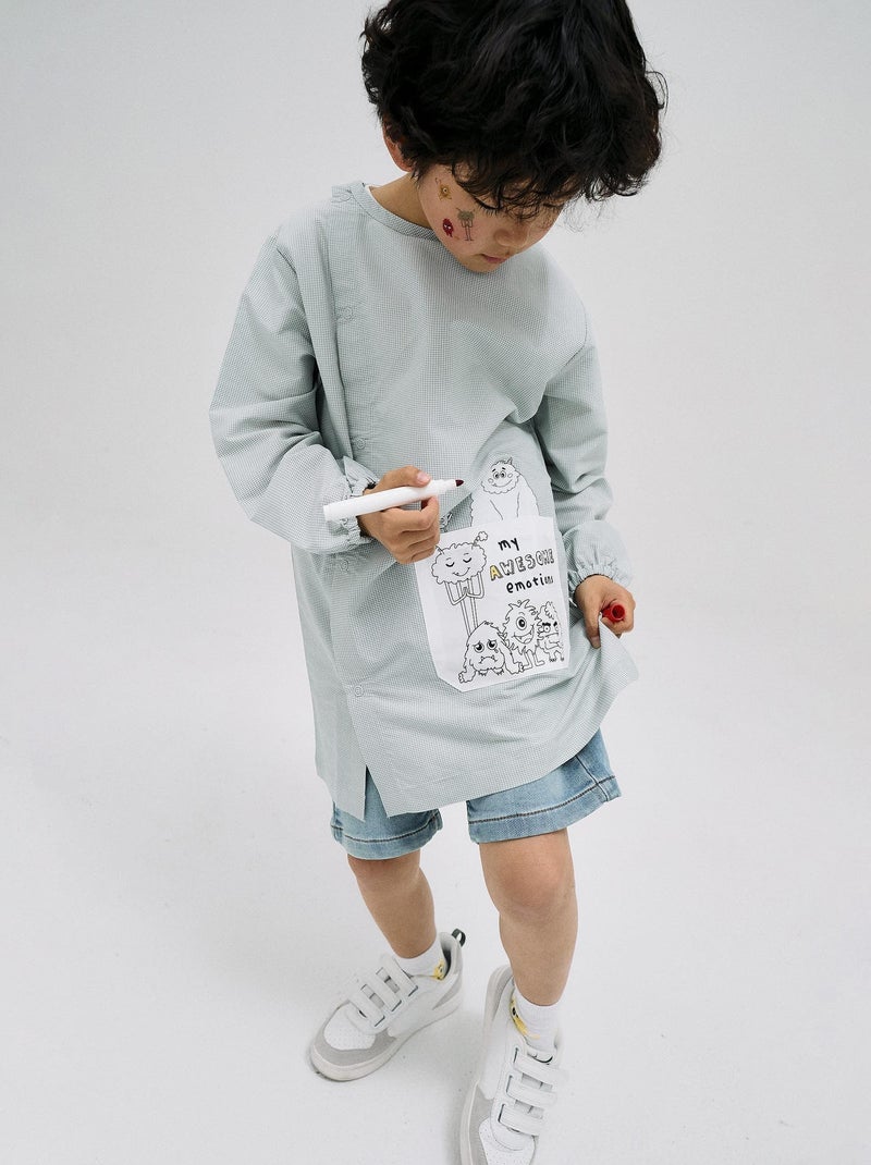 Chemise thème des émotions, avec pack de marqueurs ESSENTIALS LINE Vert clair - Kiabi