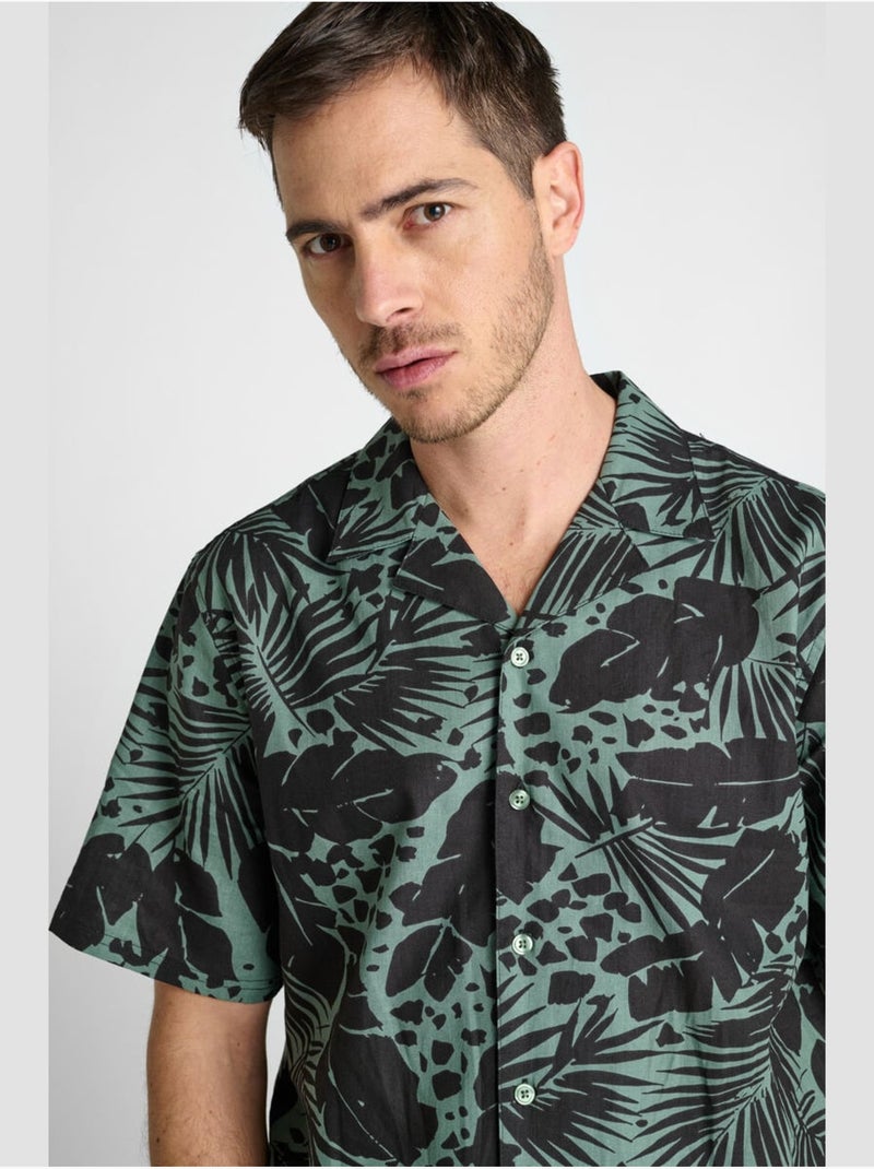 Chemise thoki 'le temps des cerises' Noir - Kiabi
