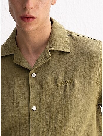 Chemise tie-dye à manches courtes pour hommes giesto