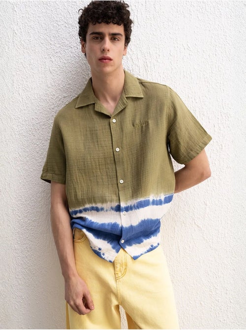 Chemise tie-dye à manches courtes pour hommes giesto - Kiabi Chemise tie-dye à manches courtes pour hommes giesto - Kiabi