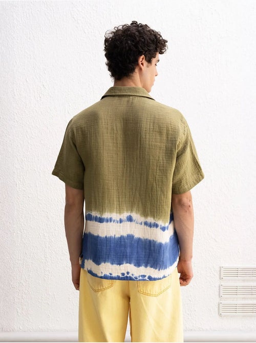 Chemise tie-dye à manches courtes pour hommes giesto - Kiabi Chemise tie-dye à manches courtes pour hommes giesto - Kiabi