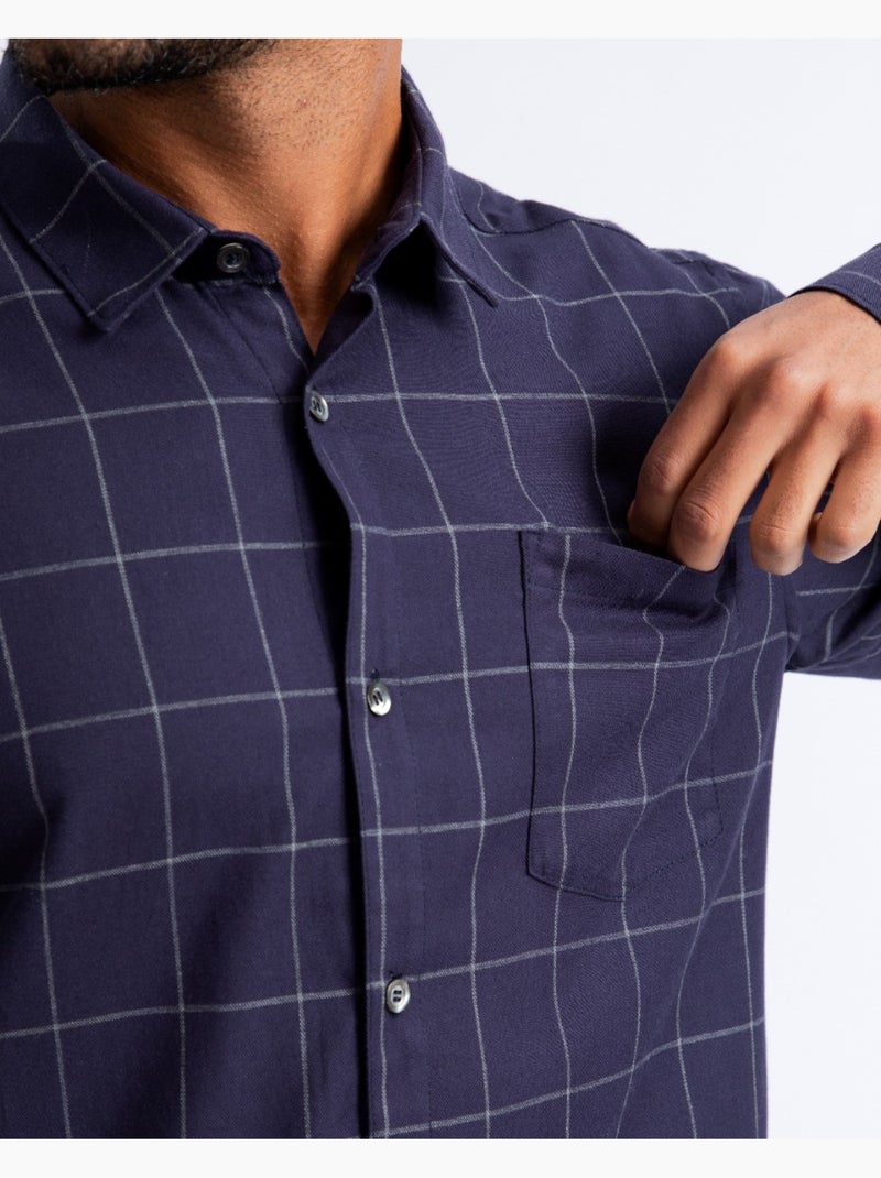 Chemise Tiles   Regular - New Man Bleu - Kiabi