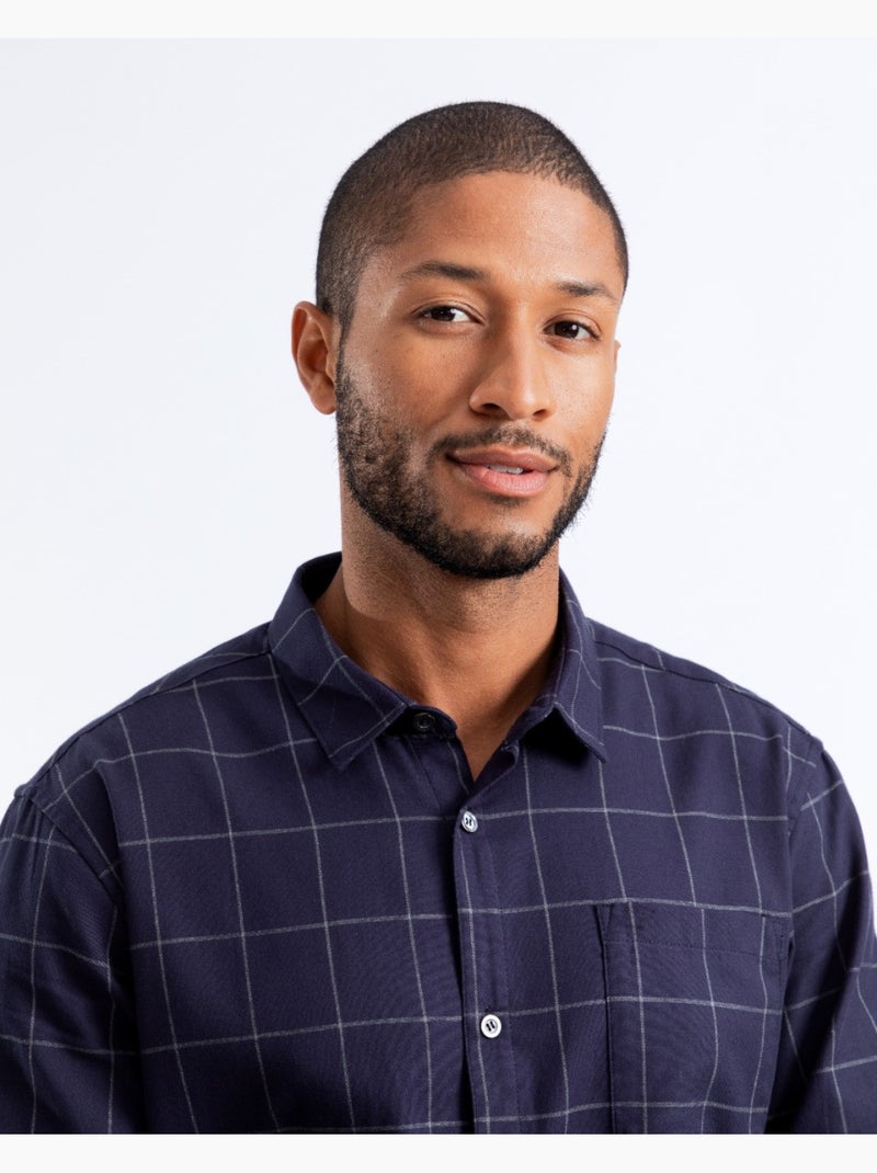 Chemise Tiles   Regular - New Man Bleu - Kiabi