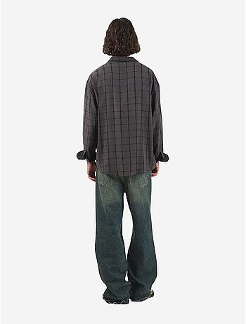 Chemise tissée à carreaux oversize giesto