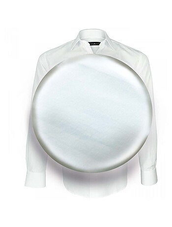 Chemise homme tissu armuré coupe droite CLASSICO Emporio balzani Blanc , Blanc , 40