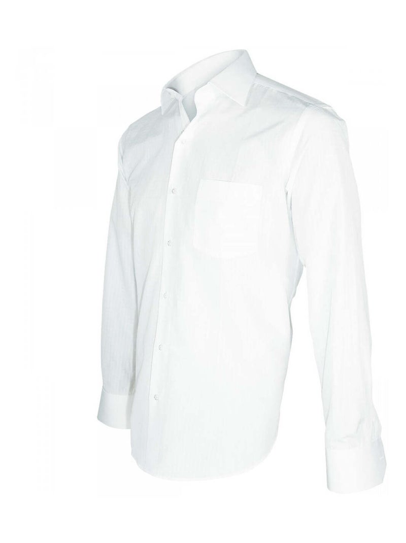 Chemise tissu armuré CLASSICO Blanc - Kiabi