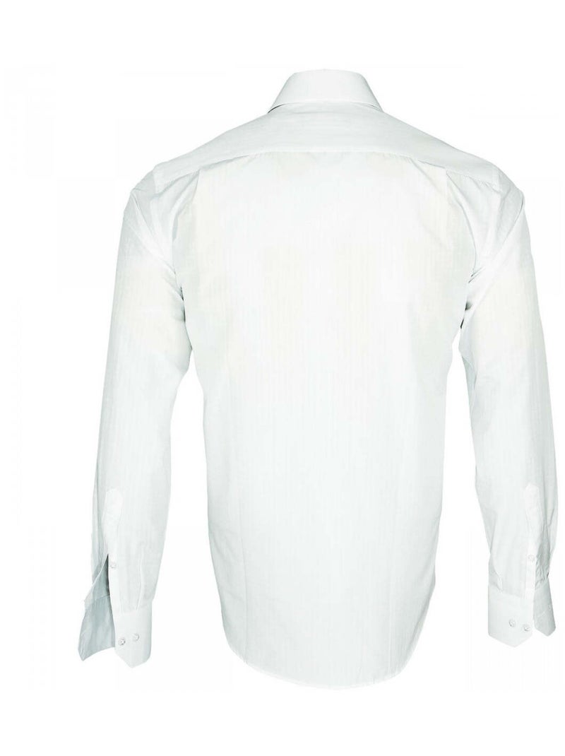 Chemise tissu armuré CLASSICO Blanc - Kiabi