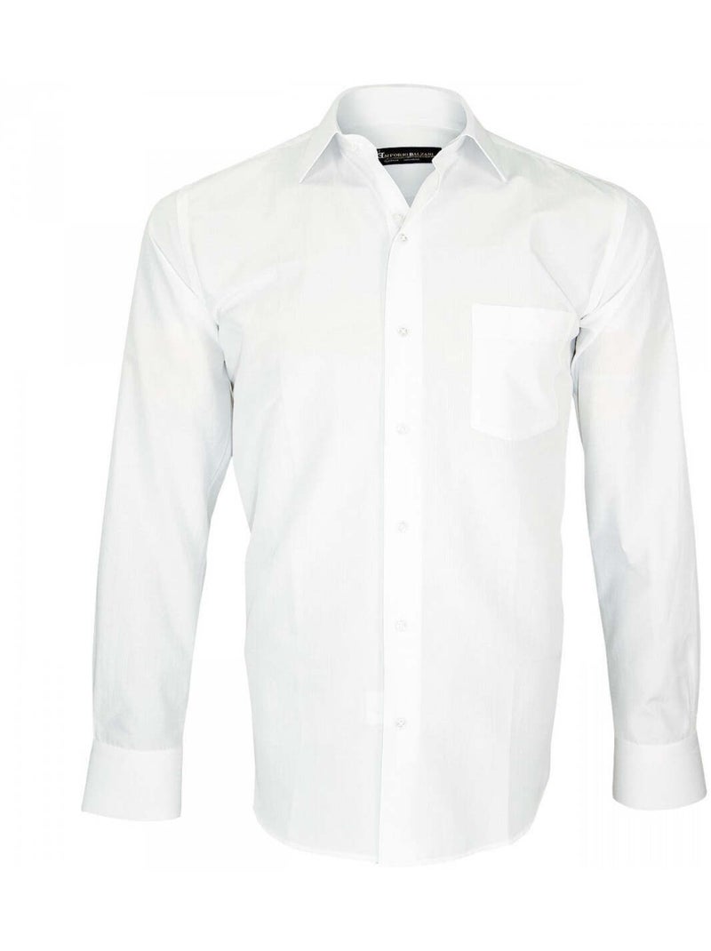 Chemise tissu armuré CLASSICO Blanc - Kiabi