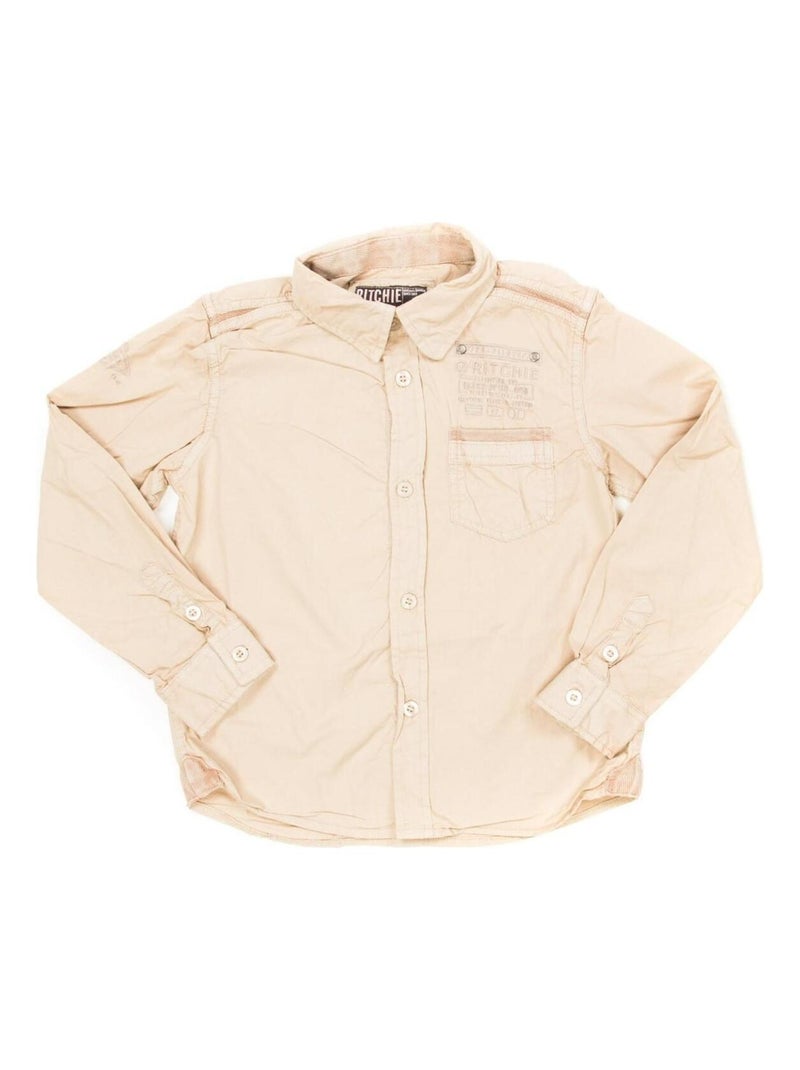 CHEMISE TOCOLATY BOY Beige - Kiabi