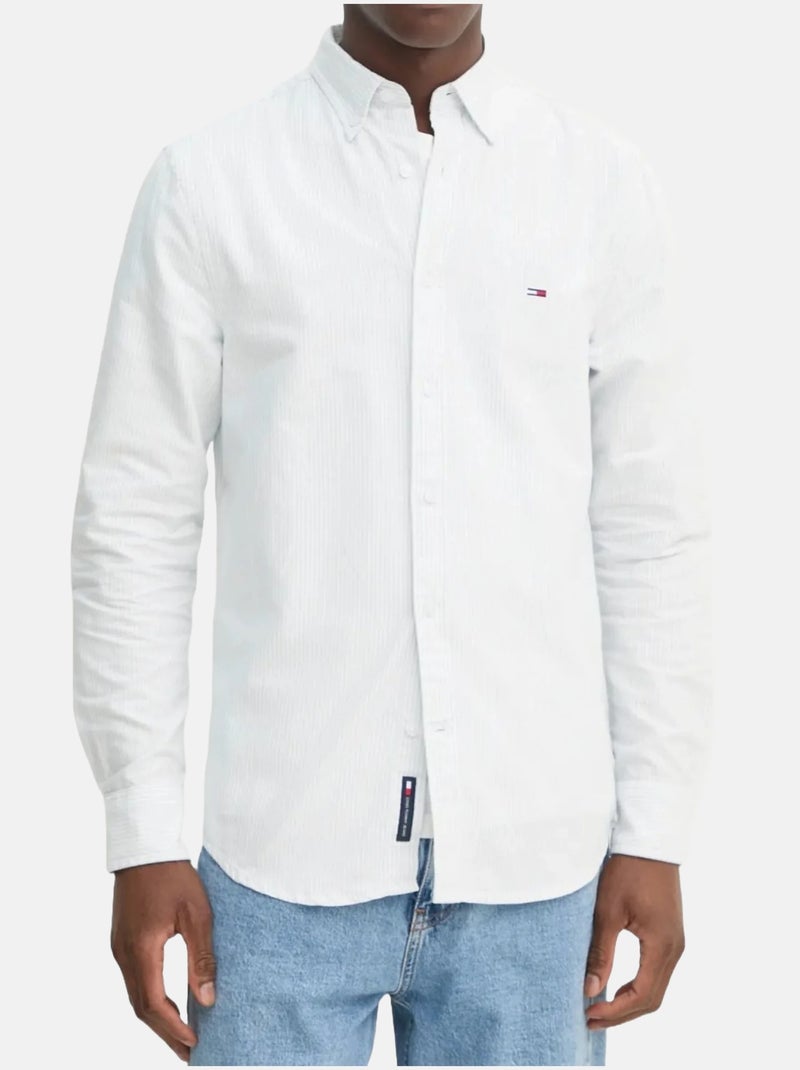 Chemise Tommy jeans à rayures Bleu - Kiabi