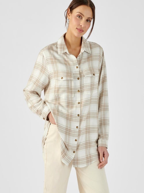 Chemise tunique pure viscose - Damart - Kiabi