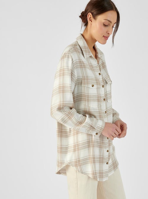 Chemise tunique pure viscose - Damart - Kiabi