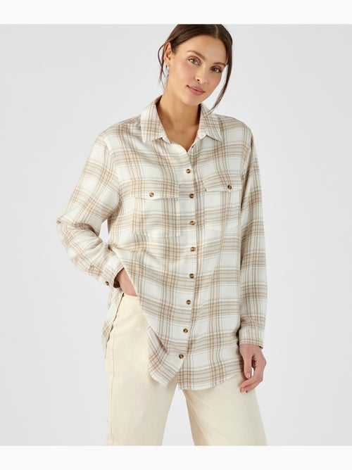 Chemise tunique pure viscose - Damart - Kiabi