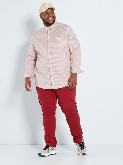 Chemise twill rayé - Kiabi