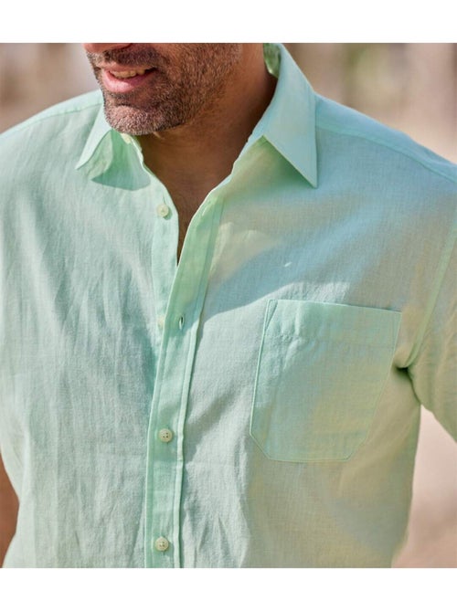 Chemise ultra-légère coton et lin  - atlas for men - Kiabi