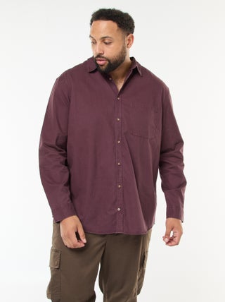 Chemise uni avec poche poitrine