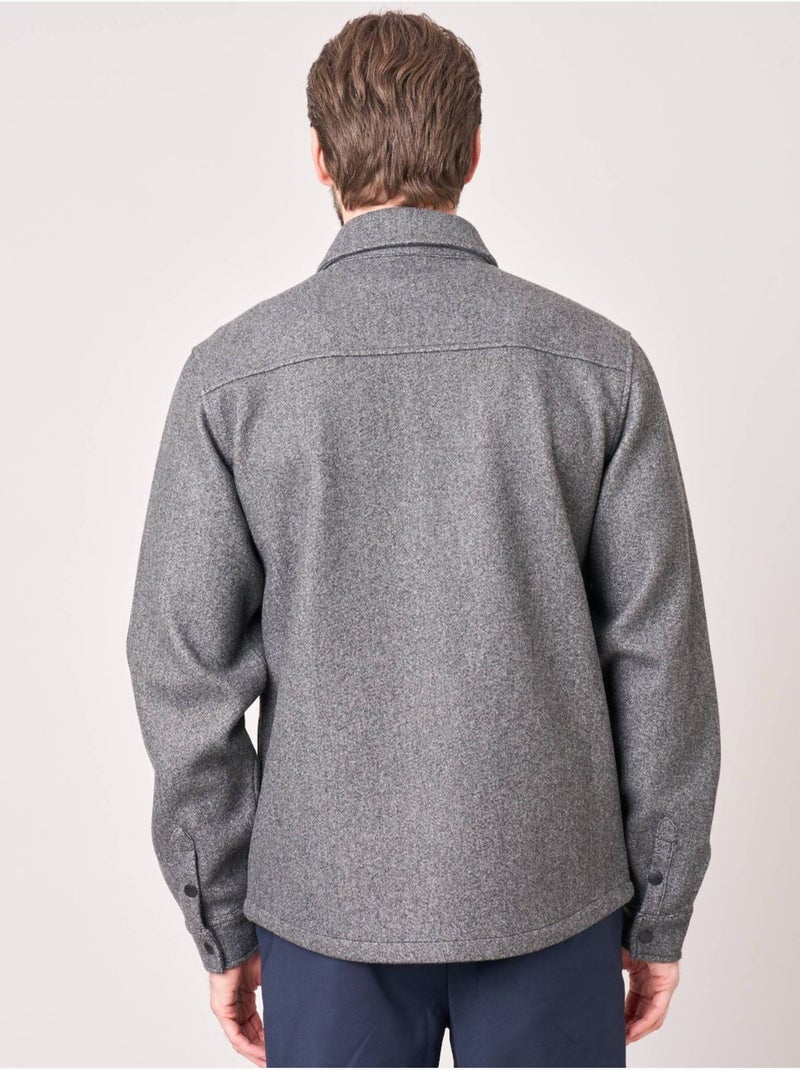 Chemise uni homme 'deeluxe' Gris foncé - Kiabi