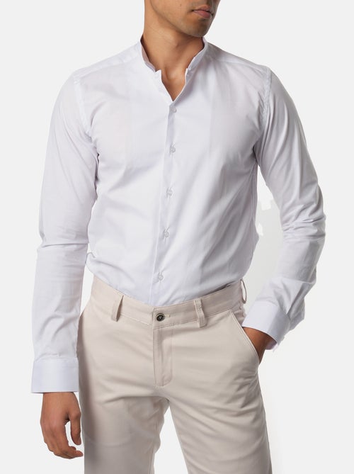 Chemise unie à col inversé - Kiabi