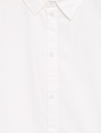Chemise unie à manches courtes