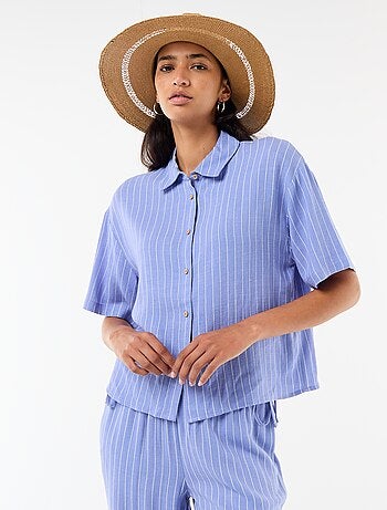 Chemise unie à manches courtes