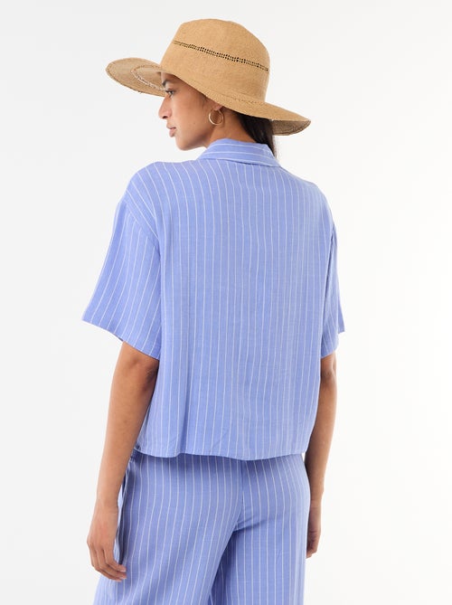 Chemise unie à manches courtes - Kiabi