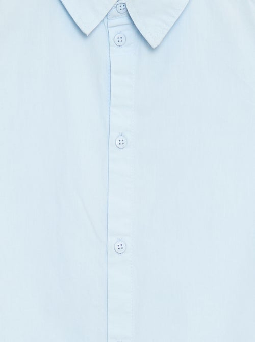 Chemise unie à manches courtes - Kiabi