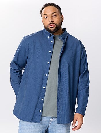 Chemise unie à manches longues