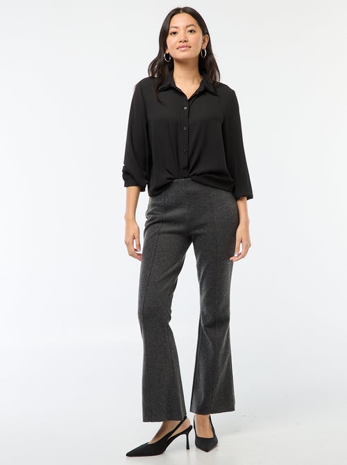 Chemise unie avec col pailleté 'JDY' - Kiabi