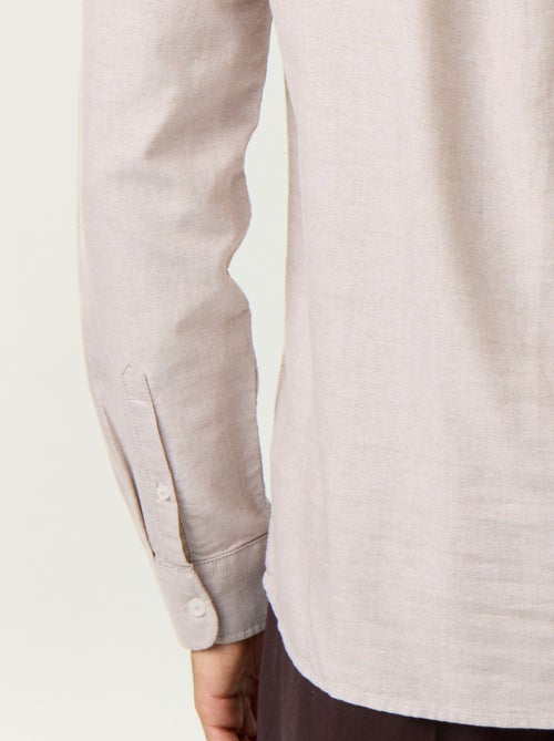 Chemise unie col mao - Kiabi