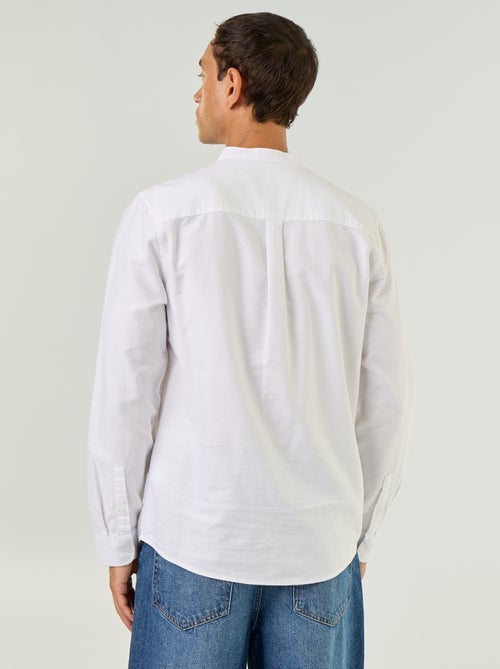 Chemise unie col mao - Kiabi Chemise unie col mao - Kiabi