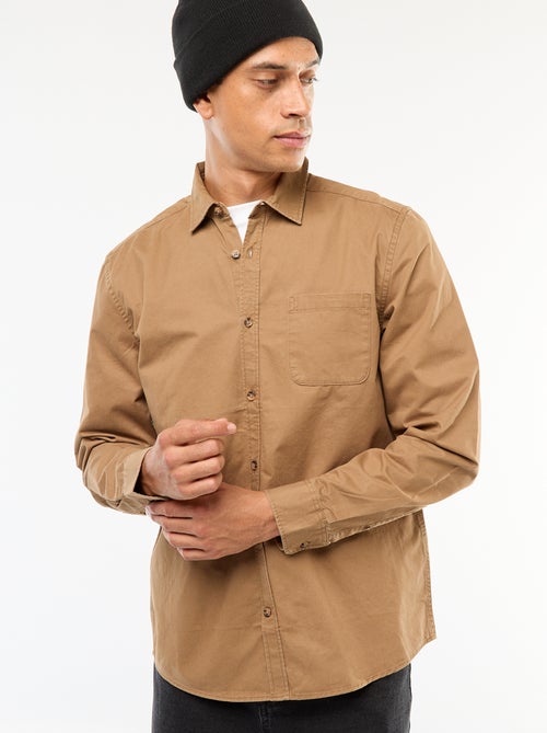 Chemise unie coupe droite / Regular fit - Kiabi