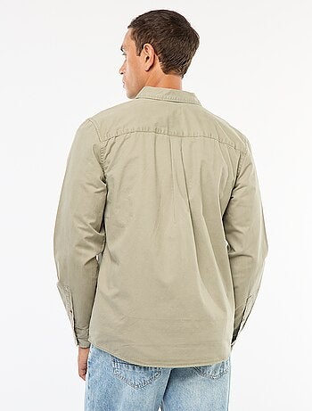 Chemise unie coupe droite / Regular fit