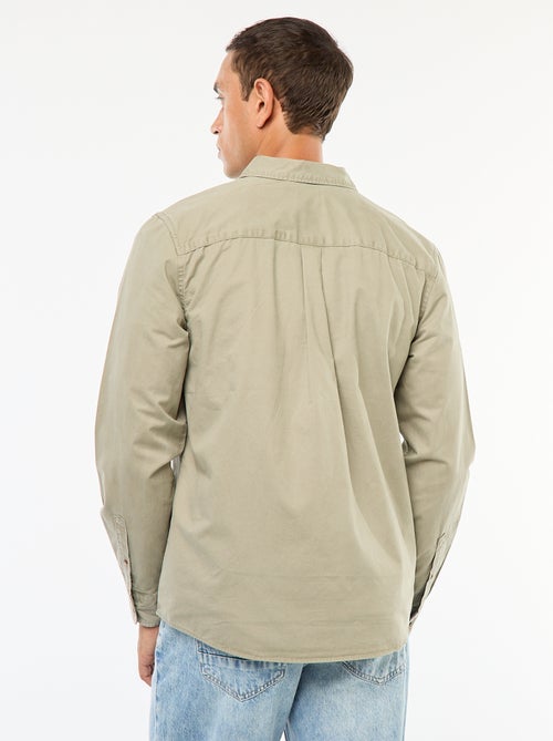Chemise unie coupe droite / Regular fit - Kiabi