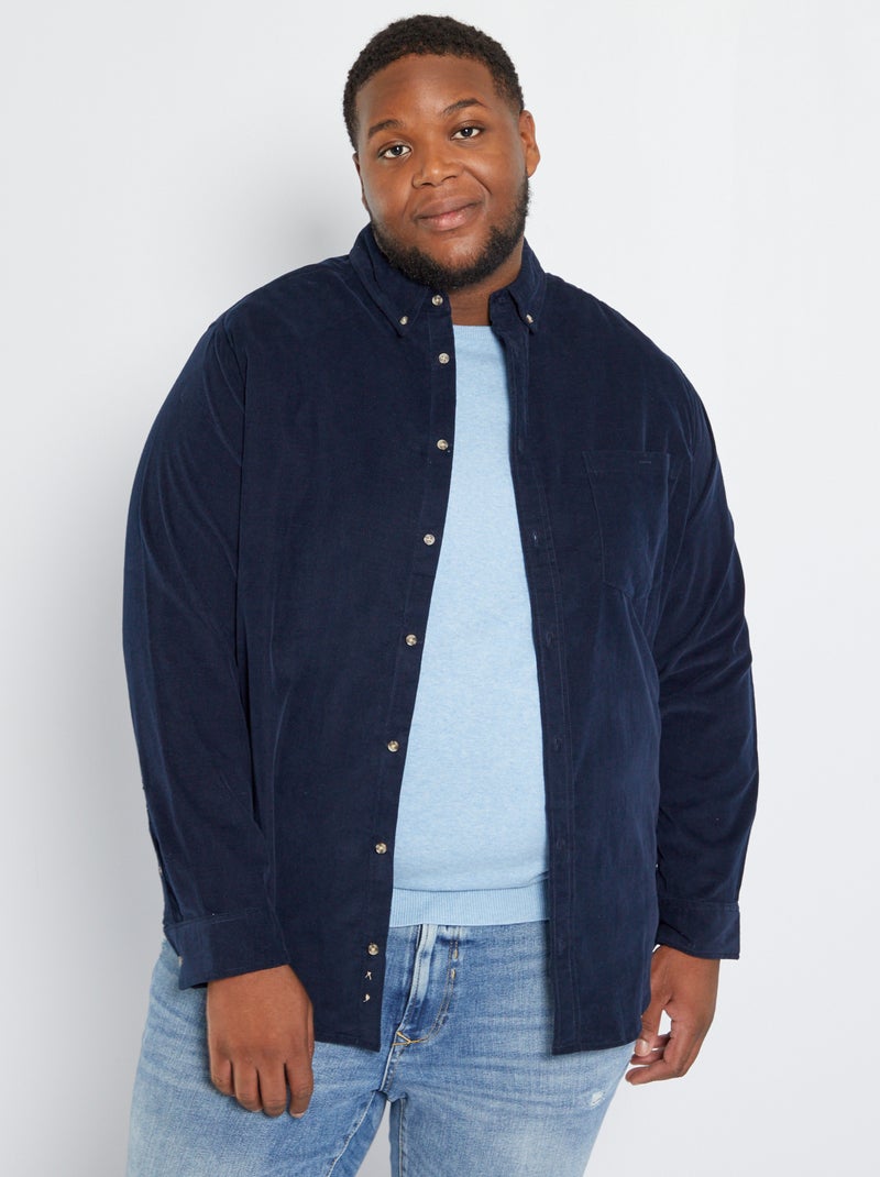 Galvin Green Enzo Crew Navy/Blue Shirt Men M