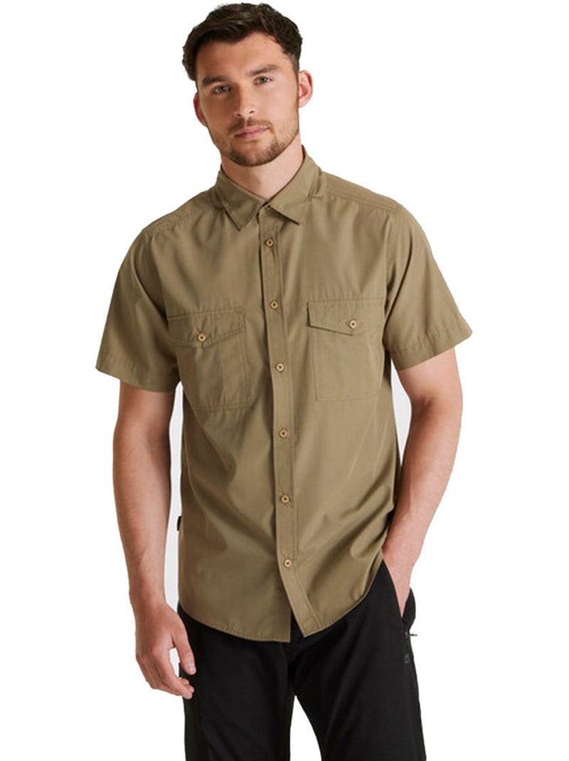 Chemise unie manches courtes expert kiwi - craghoppers Beige - Kiabi