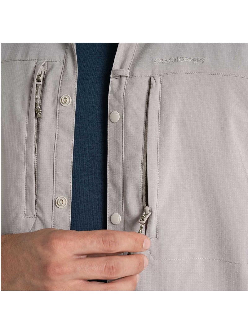 Chemise unie manches longues - craghoppers Beige - Kiabi