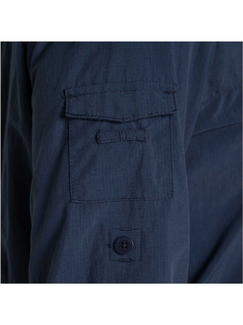 Chemise unie manches longues adventure - craghoppers Bleu foncé - Kiabi