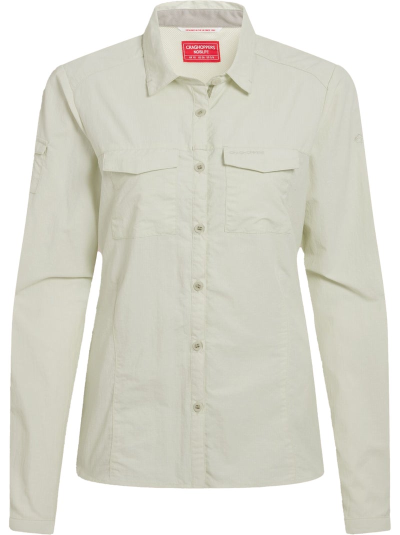 Chemise unie manches longues adventure - craghoppers Jaune clair - Kiabi