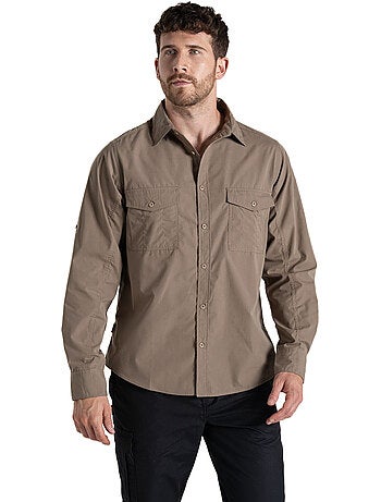 Chemise unie manches longues expert kiwi - craghoppers