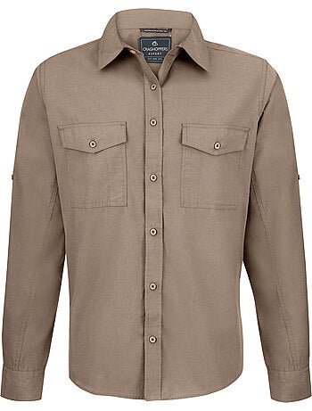 Chemise unie manches longues expert kiwi - craghoppers